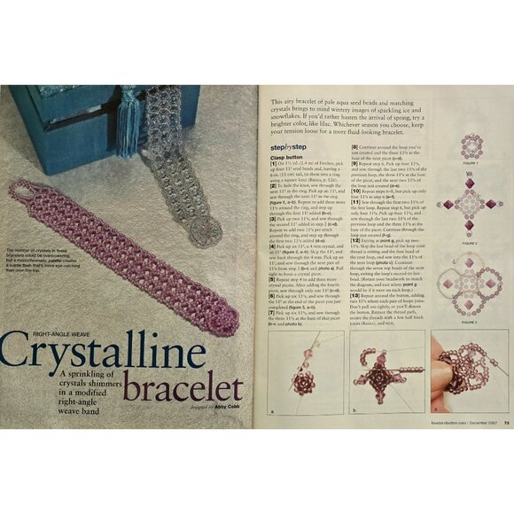 Bead And Button Magazine December 2007 Stitch A Dazzling Crystal Necklace - Picture 11 of 16